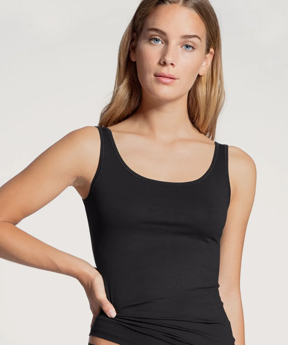 Calida Undertøj<992 BLACK - Natural Comfort Tank Top