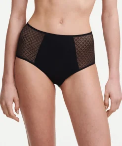 Chantelle Trusser<011 BLACK - Norah Chic High-waisted Full Brief