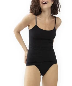 Mey Undertøj<3 BLACK - Organic Spaghetti Top