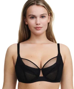 Chantelle Bh'er<011 BLACK - Play Very Covering Underwired Bra