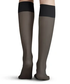 Falke Knæstrømper<3009 BLACK - Pure Matt 20 KH Knee High