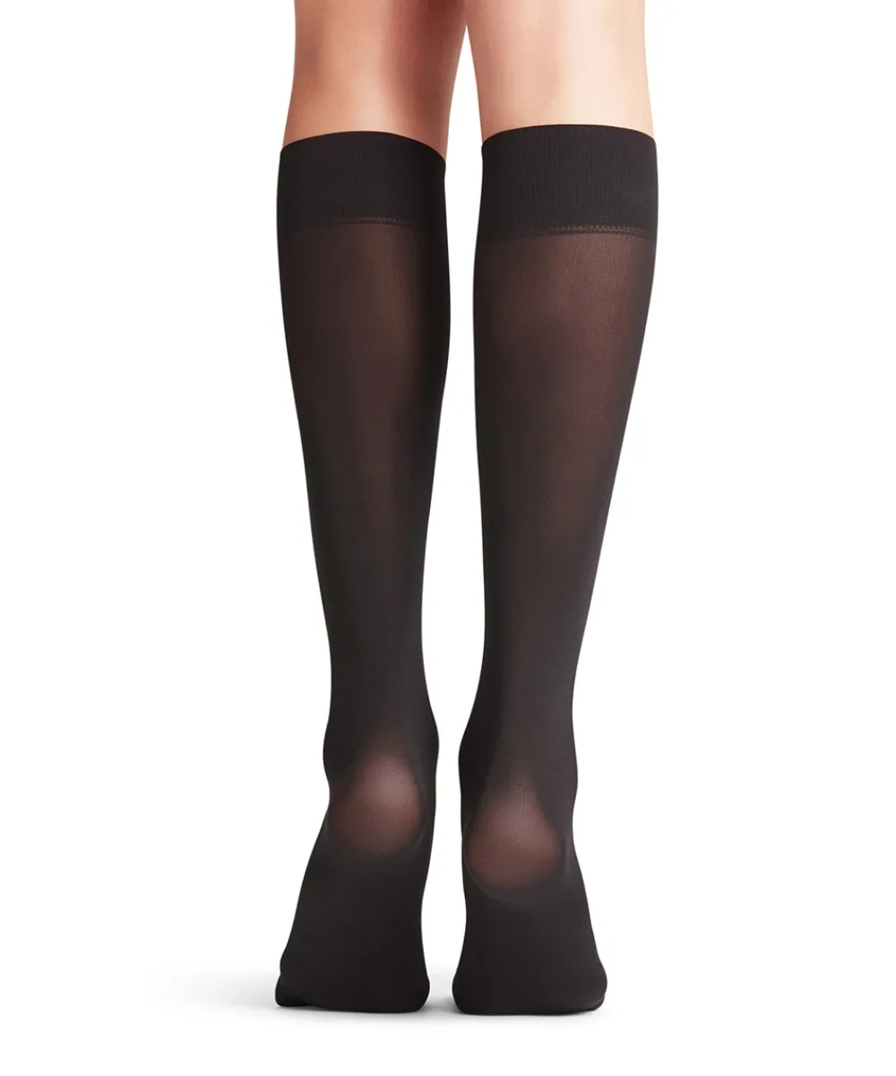 Falke Knæstrømper<3009 BLACK - Pure Matt 50 KH Knee High