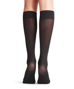 Falke Knæstrømper<3009 BLACK - Pure Matt 50 Knee-High