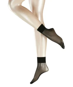 Falke Ankelstrømper/ Sokker<3009 BLACK - Pure Matt 20 SO Fine Socks