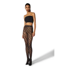 Wolford Sexet Lingeri<7005 BLACK - Rose Strømpebukser/Leggings