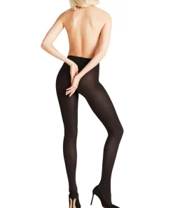 Falke Strømpebukser/ Leggings<3009 BLACK - Seidenglatt 40 TI Tights
