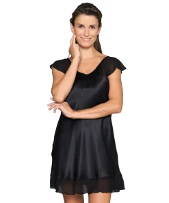 Lady Avenue Natkjoler/ Underkjoler/ Chemiser<02 BLACK - Silk Baby