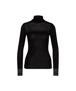 Calida Undertøj<996 BLACK - Silky Wool Glam Top long-sleeve