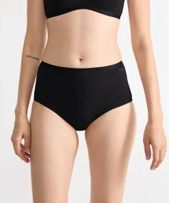 Sloggi Trusser<0004 BLACK - GO Daily Cotton Highwaist 3P