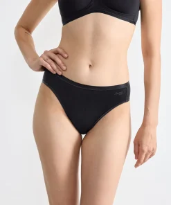 Sloggi Trusser<0004 BLACK - GO Daily Cotton Tai 3P