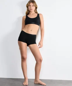 Sloggi Trusser<0004 BLACK - GO Daily Cotton Short 3P