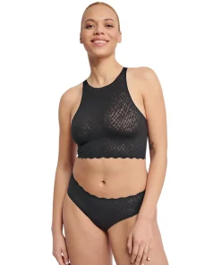 Sloggi Trusser<0004 BLACK - ZERO Feel Bliss Hipster