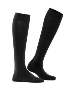 Falke Knæstrømper<3009 BLACK - Softmerino KH Socks