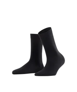 Falke Ankelstrømper/ Sokker<3009 BLACK - Softmerino SO Socks