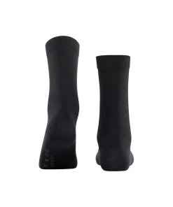 Falke Ankelstrømper/ Sokker<3009 BLACK - Softmerino SO Socks