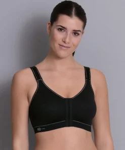 Anita Sportstøj|Sportsbh'er<001 BLACK - Sport Sports bra with front closure