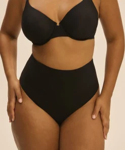 Simone Pérèle Trusser<015 BLACK - Story String High Waist