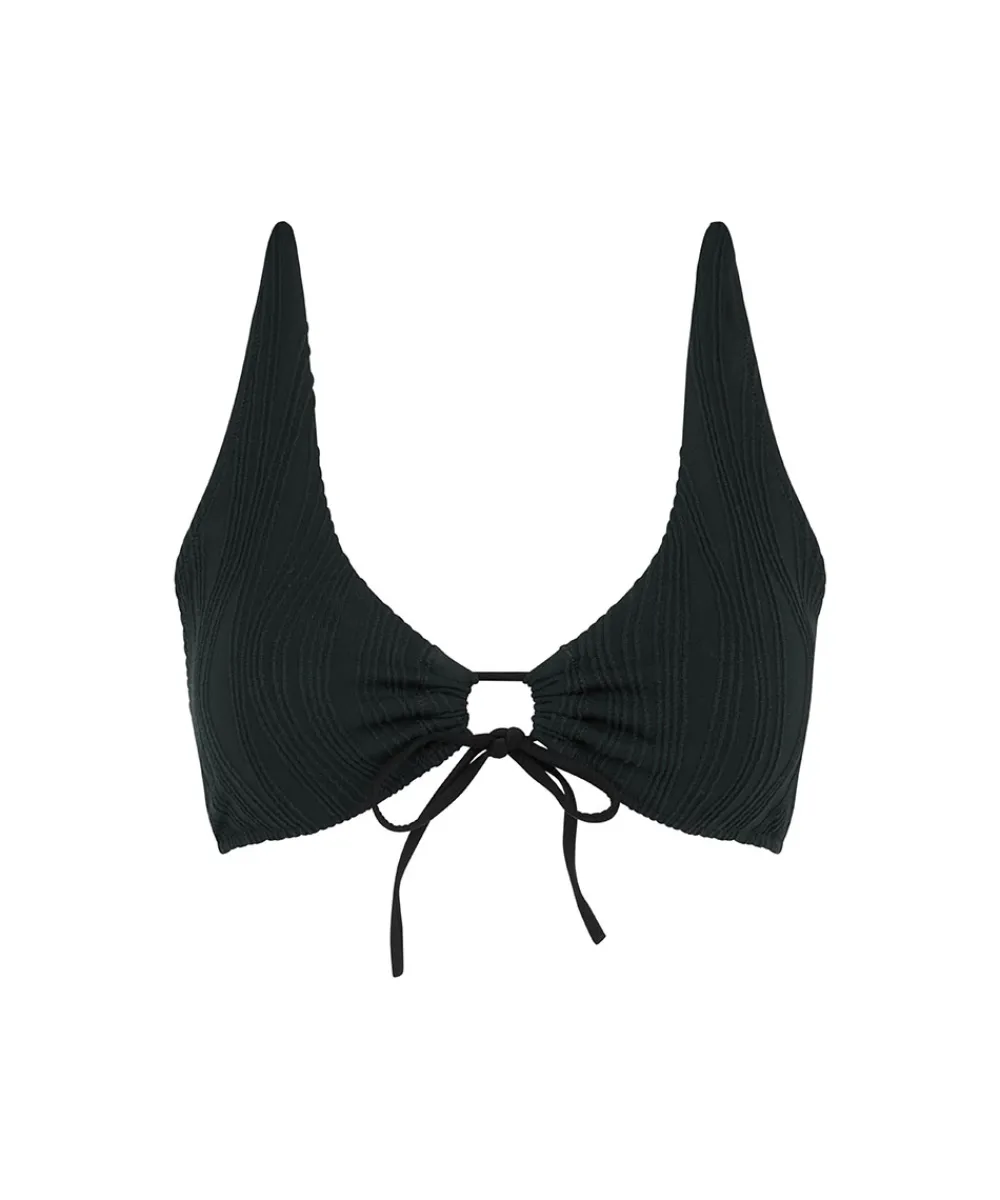 Chantelle Bikinier<011 BLACK - Swim One Size Wirefree Plunge T-shirt Bra
