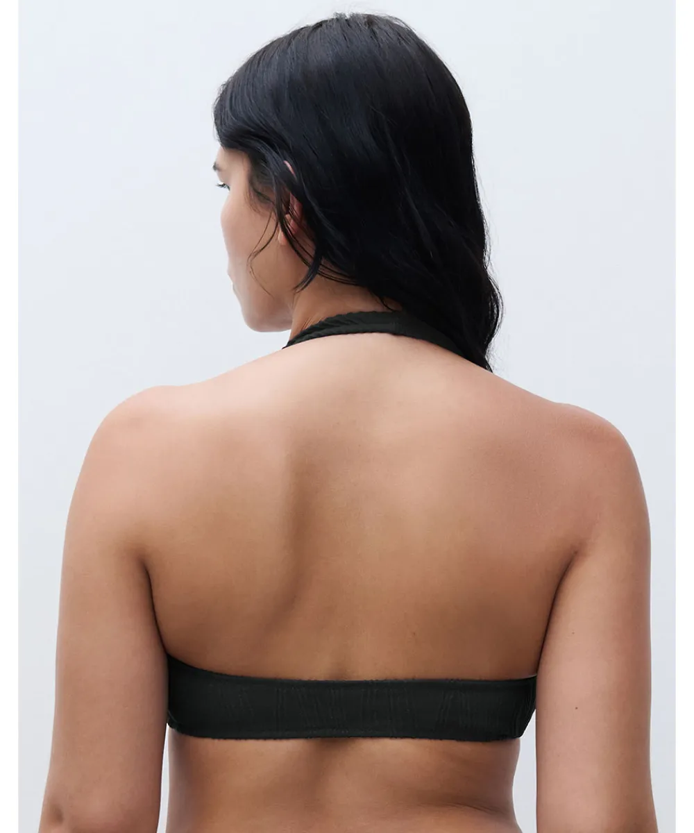 Chantelle Bikinier<011 BLACK - Swim One Size Wirefree Plunge T-shirt Bra