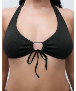 Chantelle Bikinier<011 BLACK - Swim One Size Wirefree Plunge T-shirt Bra