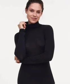 Chantelle Top/ Loungeshirt/ Pyjamas<011 BLACK - Thermo Comfort Turle Neck T-shirt