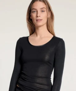 Calida Undertøj<996 BLACK - True Confidence Top Long-Sleeve
