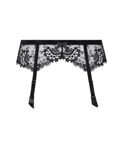 Simone Pérèle Tilbehør|Corsage/ Hofteholder<015 BLACK - Wish Suspender Belt