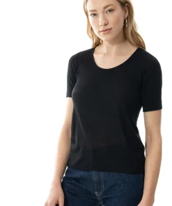 Mey Undertøj<3 BLACK - Wool T-shirt