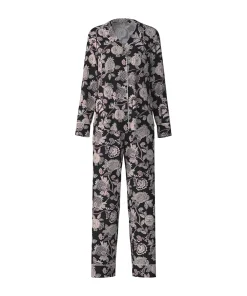 Calida Pyjamas/ Loungewear<807 BLACK PRINT - Moonlight Dreams Pyjamas