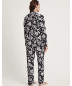 Calida Pyjamas/ Loungewear<807 BLACK PRINT - Moonlight Dreams Pyjamas