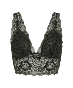 Missya Bh'er<425 BLACK WITH GOLD LUREX - Nicole Bra Top Lurex