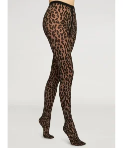 Wolford Strømpebukser/ Leggings<9180 BLACK/BLACK - Leo Strømpebukser/Leggings