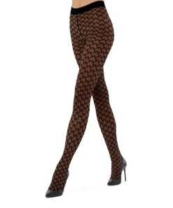 Wolford Strømpebukser/ Leggings<9180 BLACK/BLACK - Sheer W Tights