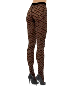 Wolford Strømpebukser/ Leggings<9180 BLACK/BLACK - Sheer W Tights