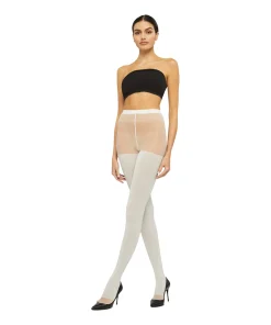 Wolford Strømpebukser/ Leggings<9836 BLACK/PEWTER - Shiny Sheer Tight