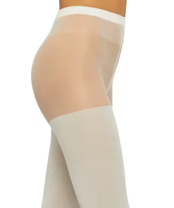 Wolford Strømpebukser/ Leggings<9836 BLACK/PEWTER - Shiny Sheer Tight