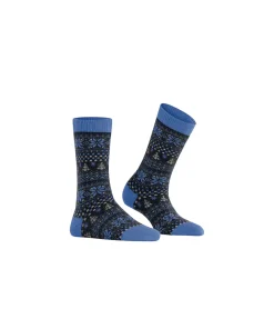 Falke Ankelstrømper/ Sokker<6474 BLUE IRIS - Country Calling SO Socks
