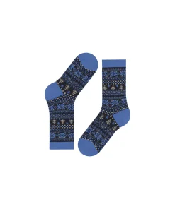 Falke Ankelstrømper/ Sokker<6474 BLUE IRIS - Country Calling SO Socks