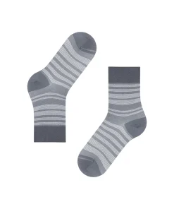 Falke Ankelstrømper/ Sokker<3715 BLUE SMOG - Sensitive Sunset Stripe Sock