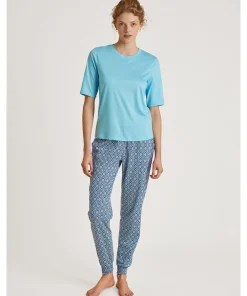 Calida Top/ Loungeshirt/ Pyjamas<565 BLUE TOPAZ - Favourites Energy Shirt short-sleeve