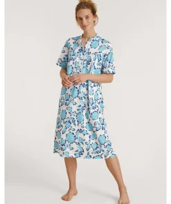 Calida Natkjoler/ Underkjoler/ Chemiser<565 BLUE TOPAZ - Soft Cotton Nightdress