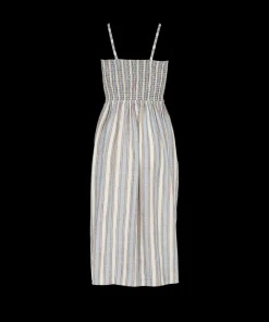 Missya Strandtøj<083 BLUE/IVORY STRIPES - Verona beach dress