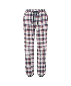 Lady Avenue Pyjamas/ Loungewear<1061 BLUE/RED CHECKS - Cotton Cotton Flannel Pyjamas