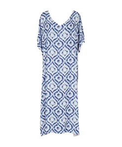 Missya Strandtøj<065 BLUE/WHITE - Alegra Beach Kaftan