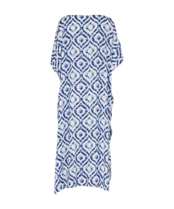 Missya Strandtøj<065 BLUE/WHITE - Alegra Beach Kaftan