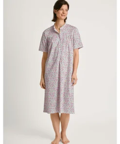 Calida Natskjorter/ Big Shirts|Natkjoler/ Underkjoler/ Chemiser<254 BLUSH FLOWER - Soft Cotton Nightdress