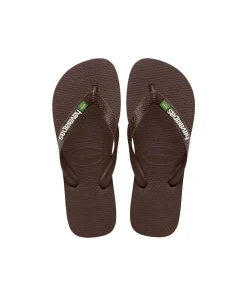 Havianas Tilbehør<2673 BROWN/WHITE - Brasil Logo Havaianas Flip Flop