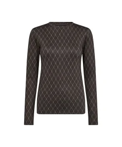 Hype The Detail Top/ Loungeshirt/ Pyjamas|Undertøj<43 BRUN - Printed Blouse