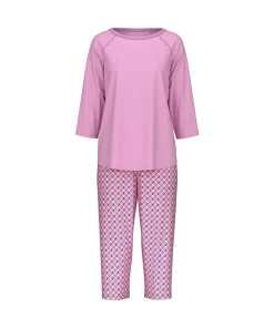 Calida Pyjamas/ Loungewear<119 BUBBLE GUM PINK - Daylight Dreams 3/4 Pyjamas