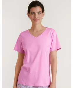 Calida Top/ Loungeshirt/ Pyjamas<119 BUBBLE GUM PINK - Favourites Space Shirt short-sleeve